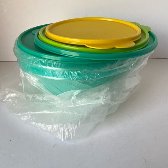 Tupperware Wonderlier Bowls Set of 4 with lids New! NIP - Picture 6 of 8